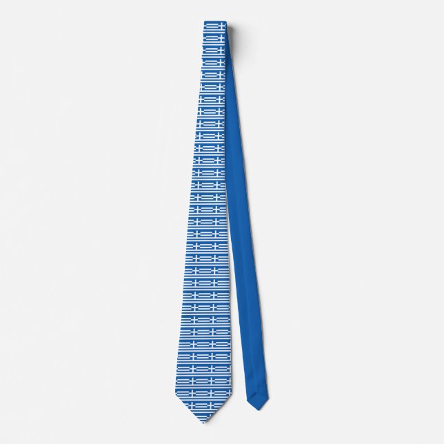 Corbata de cuello de bandera griega (Anverso)