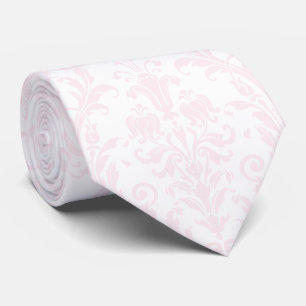 Corbata de cuello de boda de damasco floral acanto