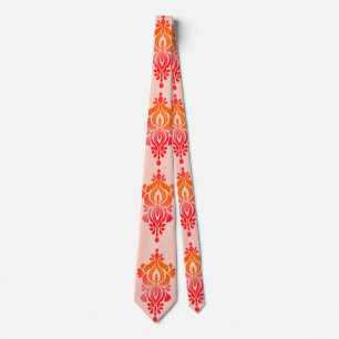 Corbata de cuello de boda elegante floral damasco
