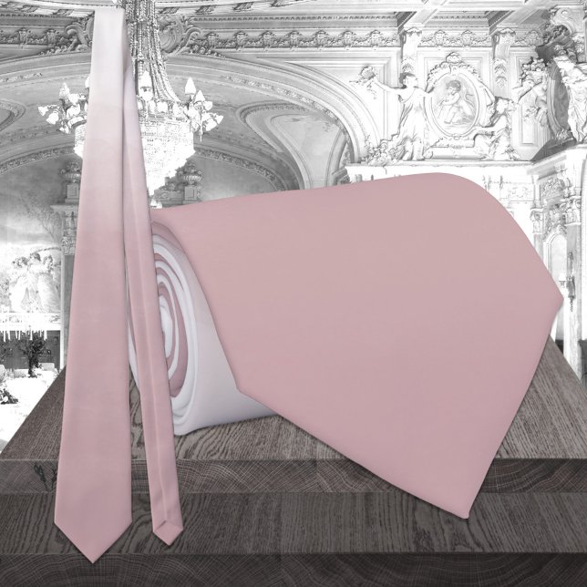 Corbata de cuello de boda monocromática ombre rosa (Subido por el creador)