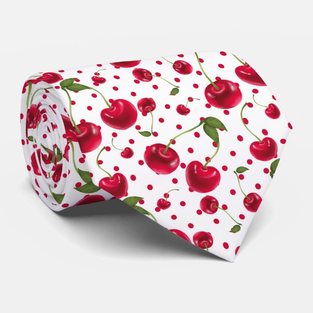 corbata de cuello de cerezo fresco de tejas (Enrollado)