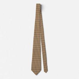 Corbata de cuello de color retro a cuadros beige c