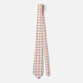 Corbata de Cuello de Color Retro Cuadros de Durazn
