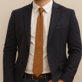 Corbata de cuello de cuero falso texturizado jengi