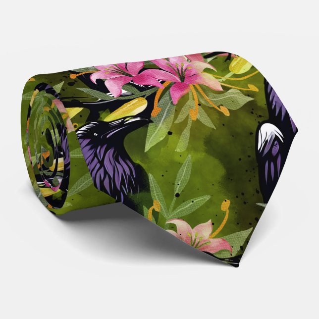 Corbata de cuello de cuervo (Enrollado)