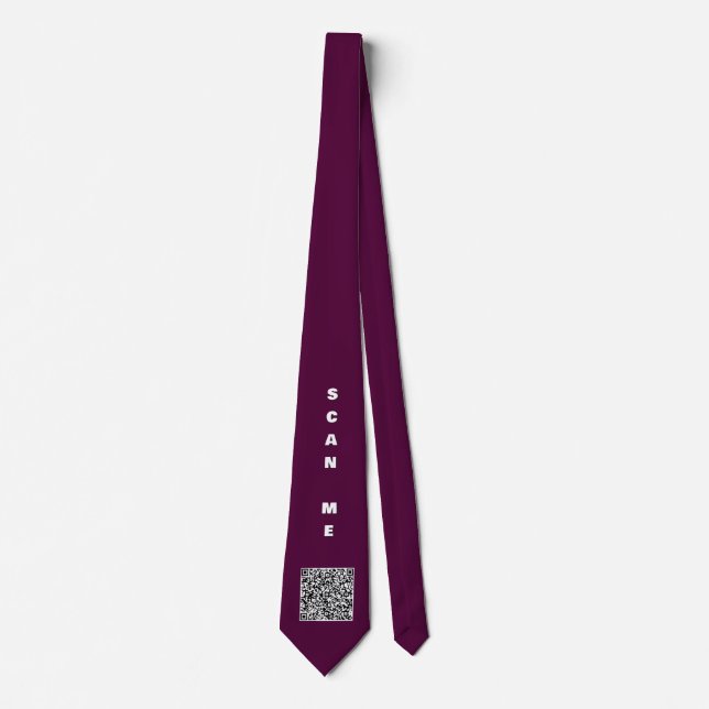 Corbata de cuello de escaneo de código QR personal (Anverso)