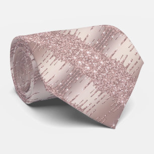 Corbata de cuello de fiesta con brillo de rubor de