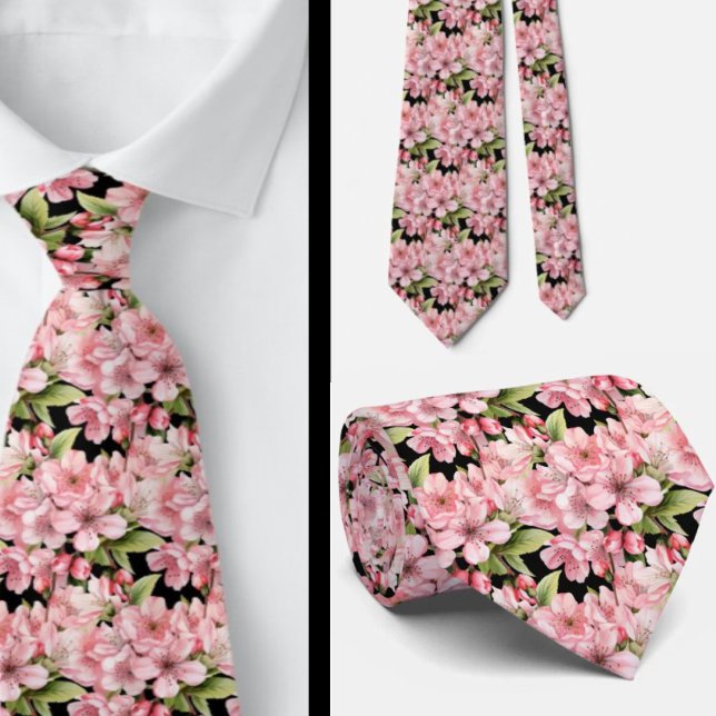 Corbata de cuello de flor de cerezo japonesa (Subido por el creador)