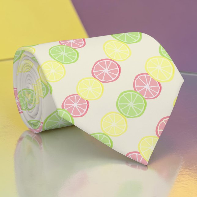 Corbata de cuello de fruta cítrica de verano de te (Subido por el creador)