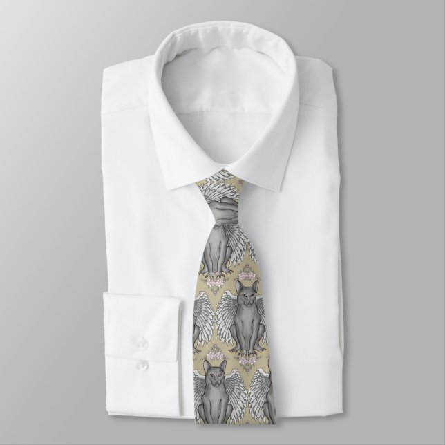 Corbata de cuello de Gárgola de gato (Atado)