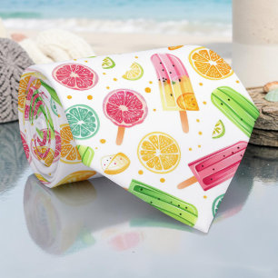 Corbata de cuello de helado de frutas de verano de