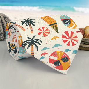 Corbata de cuello de helado de frutas de verano de