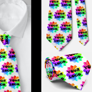 Corbata de cuello de la empresa de su logotipo