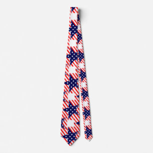 corbata de cuello de la estrella de ee.uu.