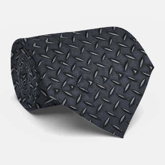Corbata de cuello de la placa de diamante negro