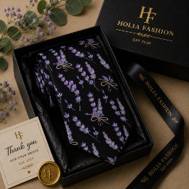 Corbata de cuello de lavanda púrpura