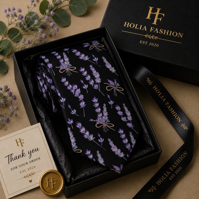 Corbata de cuello de lavanda púrpura (Subido por el creador)