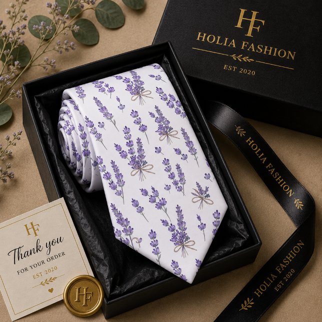 Corbata de cuello de lavanda púrpura (Subido por el creador)