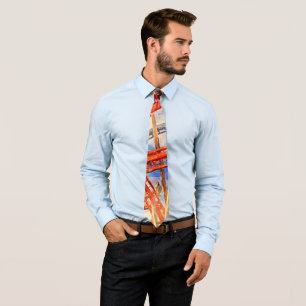 corbata de cuello de montaña rusa