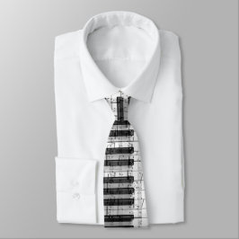 corbata de cuello de música de piano