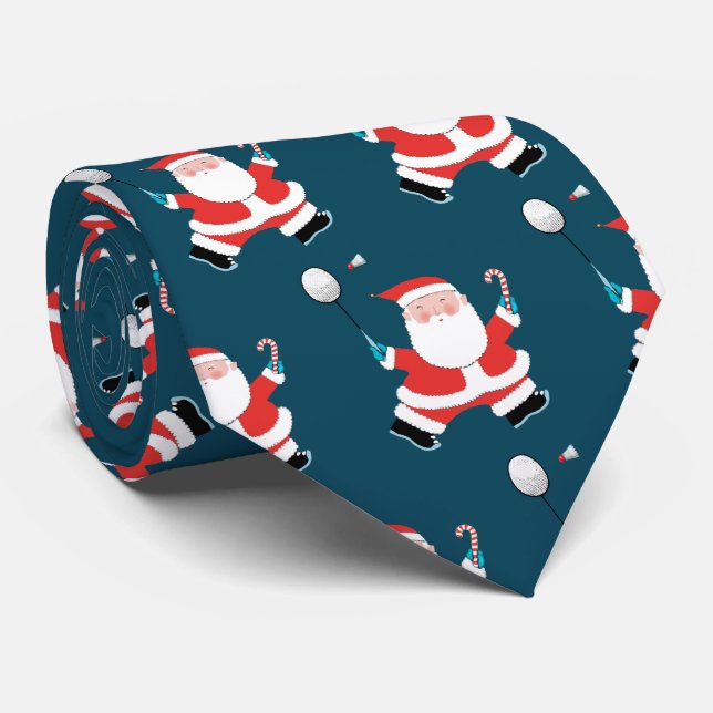 Corbata de cuello de Navidad de bádminton (Enrollado)