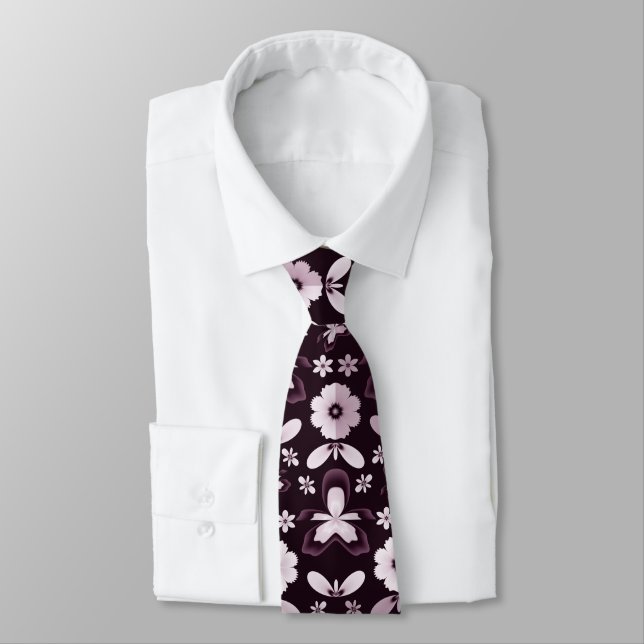 Corbata de cuello de orquídea púrpura (Atado)