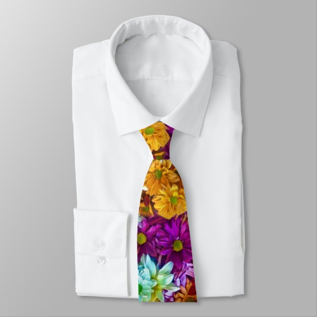 Corbata de cuello de otoño floreado (Atado)
