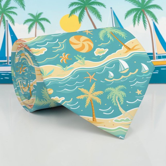 Corbata de cuello de playa tropical de verano esta (Subido por el creador)