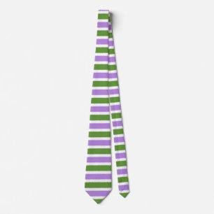 Corbata de cuello de raya estrecha con bandera gen