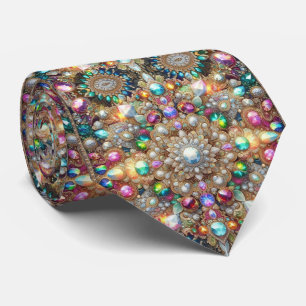 Corbata de cuello de seda falsa con estilo de dise