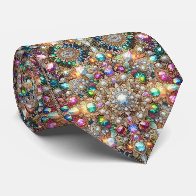 Corbata de cuello de seda falsa con estilo de dise (Enrollado)
