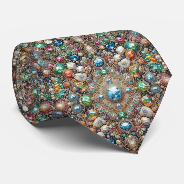Corbata de cuello de seda falsa con estilo de dise (Enrollado)