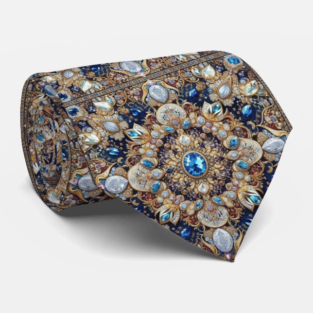 Corbata de cuello de seda falsa con estilo de dise (Enrollado)
