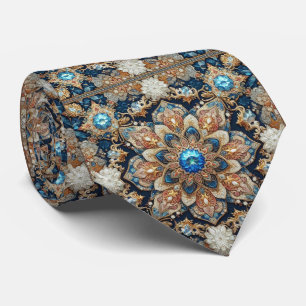 Corbata de cuello de seda falsa con estilo de dise