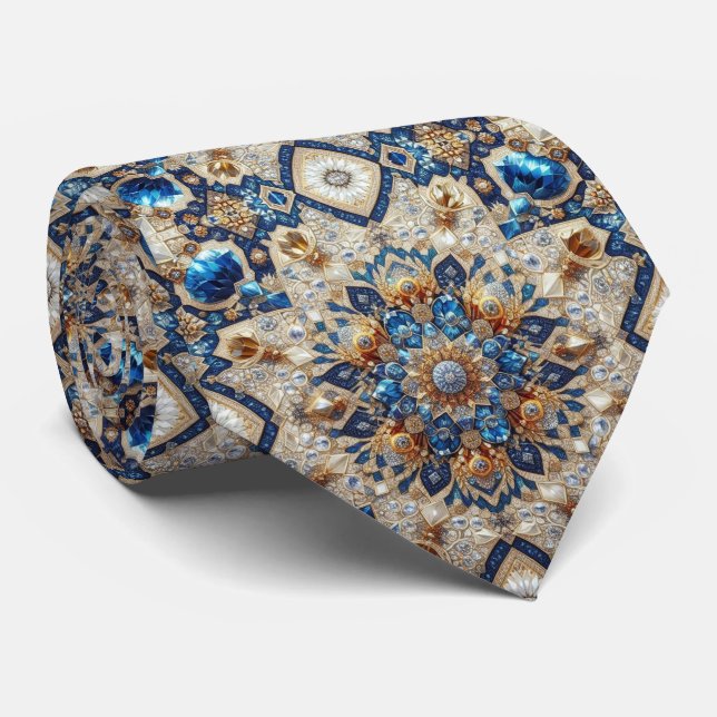Corbata de cuello de seda falsa de estilo de diseñ (Enrollado)