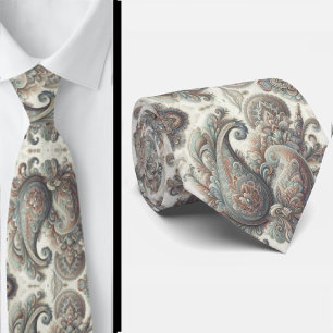 Corbata de cuello de seda falsa de lunares azules,