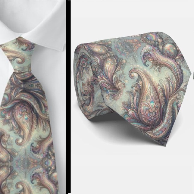 Corbata de cuello de seda sintética holográfica op (Subido por el creador)