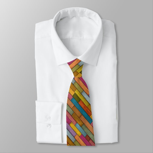 Corbata de Cuello de Tablones de Madera (Atado)