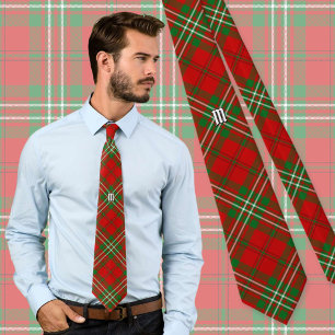 Corbata de cuello de tartán rojo Clan Scott