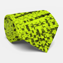 Corbata de cuello de tweed chartreuse