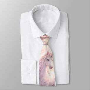 Corbata de cuello de Unicornio pastel caprichoso d