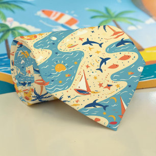 Corbata de cuello de verano de playa