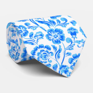 Corbata de cuello floral