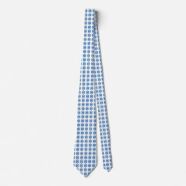 Corbata de cuello floral blanca