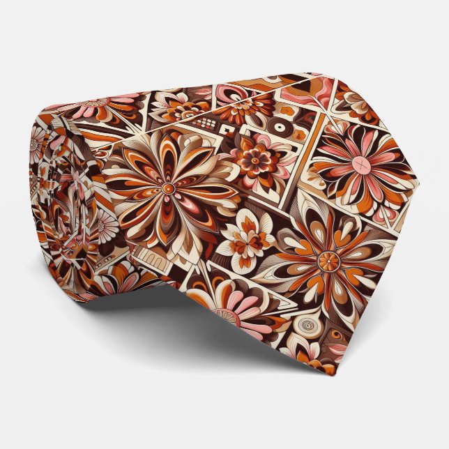 Corbata de cuello Hippie Flower Power (Enrollado)