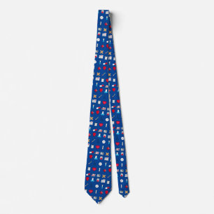 corbata de cuello médico azul