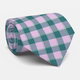 Corbata de cuello Ming y Melanie a cuadros azul ro