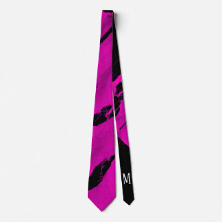 Corbata de cuello negra y rosa Brushy