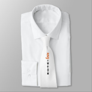 Corbata de Cuello Nerdy Math Equals Love