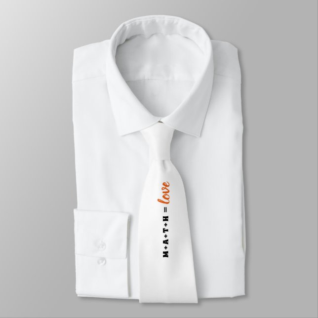 Corbata de Cuello Nerdy Math Equals Love (Atado)